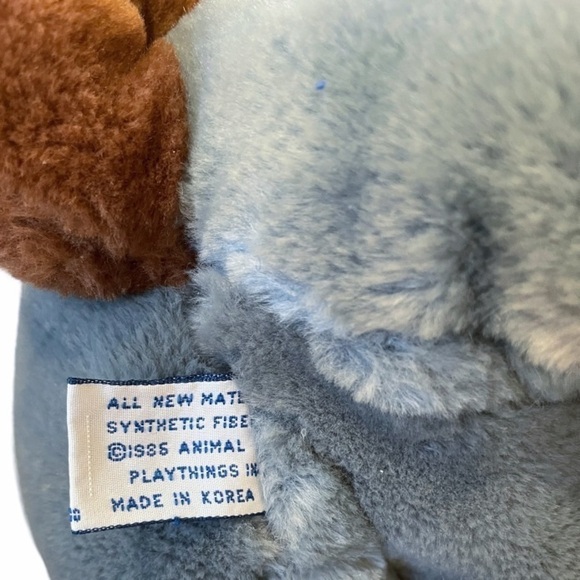 VINTAGE Animal Playthings Kennel Club Basset Hound Dog Plush Stuffed Animal 1986 - Picture 11 of 13